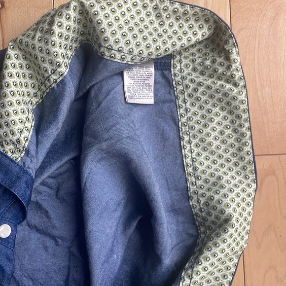 🍀Sale 4/$20 ANTHROPOLOGIE HD in Paris Lace & Chambray Dress - Picture 9 of 11